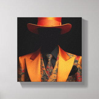 Fashion Design Using Orange Canvas Print