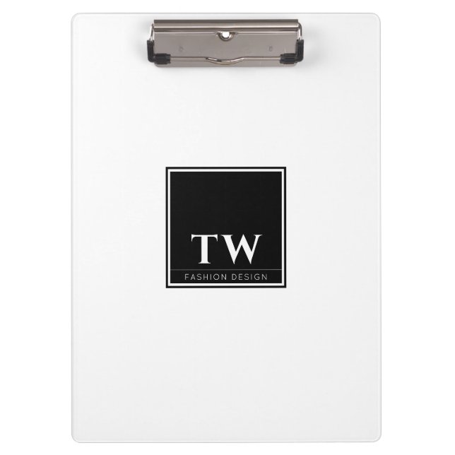 Fashion Design White Clipboard (Front)