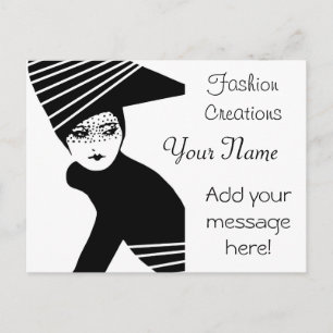 Fashion Designer Advertisement Postcard