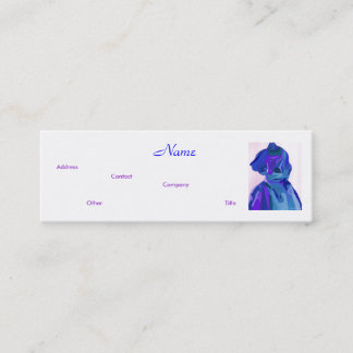 Fashion Designer Blue V Business Card