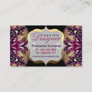 Fashion Designer Carte de visite Batik moderne