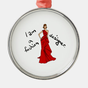 Fashion Designer Metal Ornament