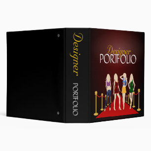 Fashion Designer Stylist Portfolio Custom Binder