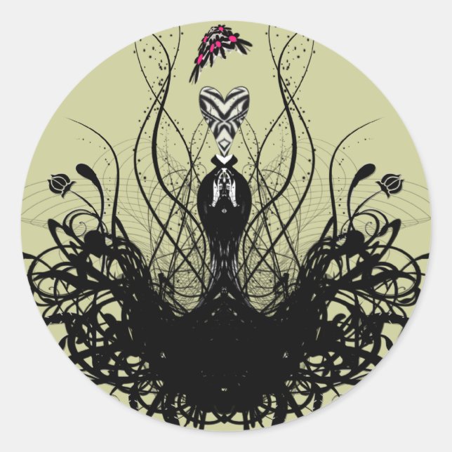 Fashion Diva Classic Round Sticker (Front)