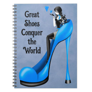 Fashion Diva in Stiletto Blue  Notebook