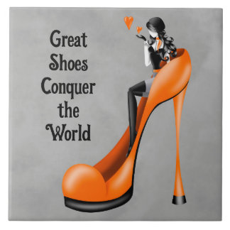 Fashion Diva in Stiletto orange Tile