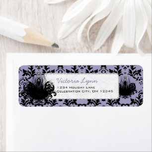 Fashion Diva Lavender  Return Address Label