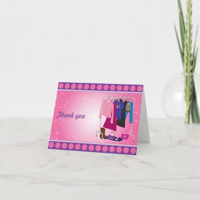 Fashion Diva Thank You Card (Front)