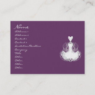 #Fashion #Diva - White Lace #Dress Business Card