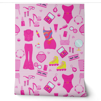 fashion doll clothes vintage 1990s pink wallpaper