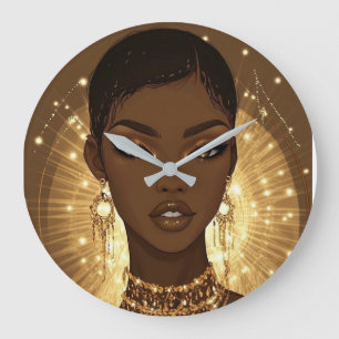 FASHION-ESQUE #3 LARGE CLOCK