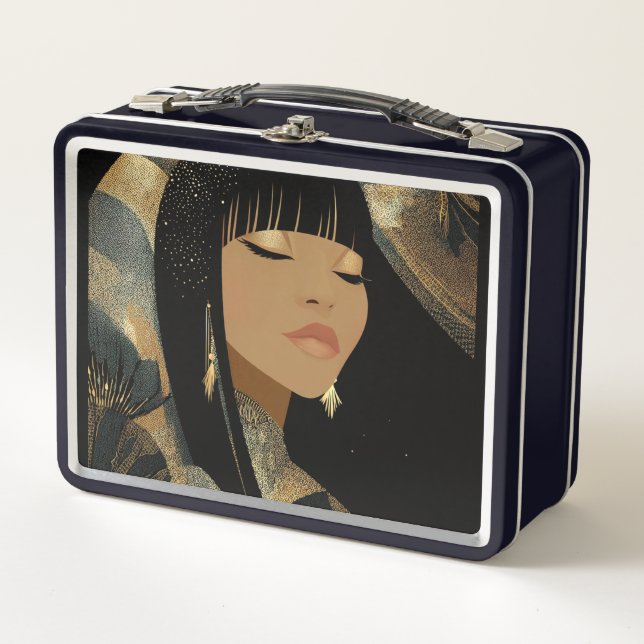 FASHION ESQUE #5 METAL LUNCH BOX (Front)
