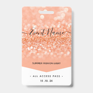 Fashion Event VIP All Access Pass Badge