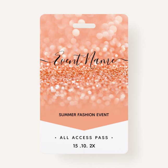 Fashion Event VIP All Access Pass Badge (Front)
