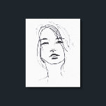 Fashion Face Illustration Canvas Print<br><div class="desc">Looking to class up your joint? This lovely fashion face lady can do just the trick.</div>