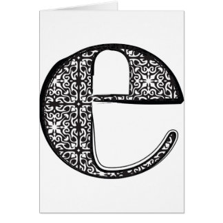 Fashion font, Letter e