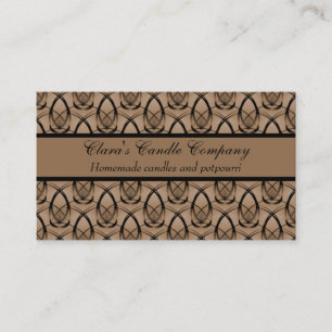 Fashion Forward Business Card, Chocolate Brown Card