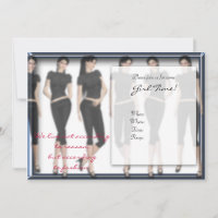 Fashion Forward Girl Time Invitations