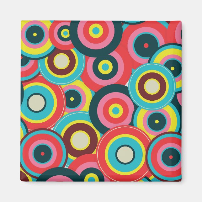  Fashion Geometric Vintage- Pattern Stylish Modern Magnet (Front)
