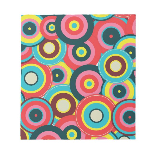  Fashion Geometric Vintage- Pattern Stylish Modern Notepad (Front)