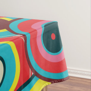  Fashion Geometric Vintage- Pattern Stylish Modern Tablecloth