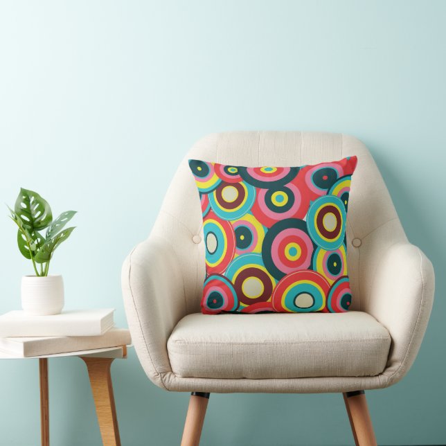  Fashion Geometric Vintage- Pattern Stylish Modern Throw Pillow (Chair)