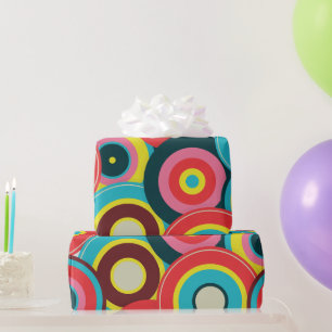 Fashion Geometric Vintage- Pattern Stylish Modern Wrapping Paper