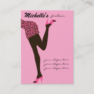 Fashion girl design carte de visite