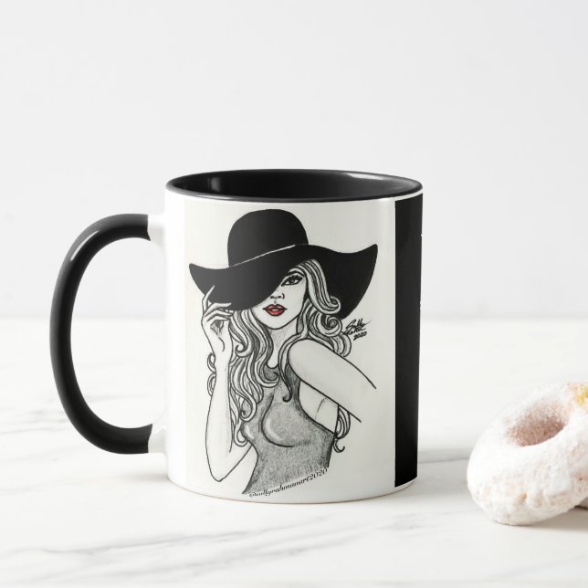 Fashion Girl Mug (With Donut)