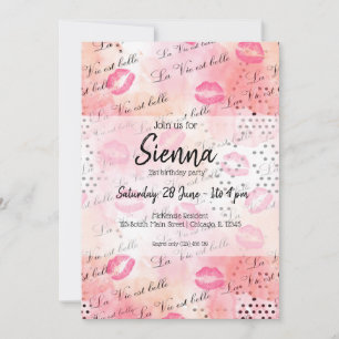 Fashion girly invitation