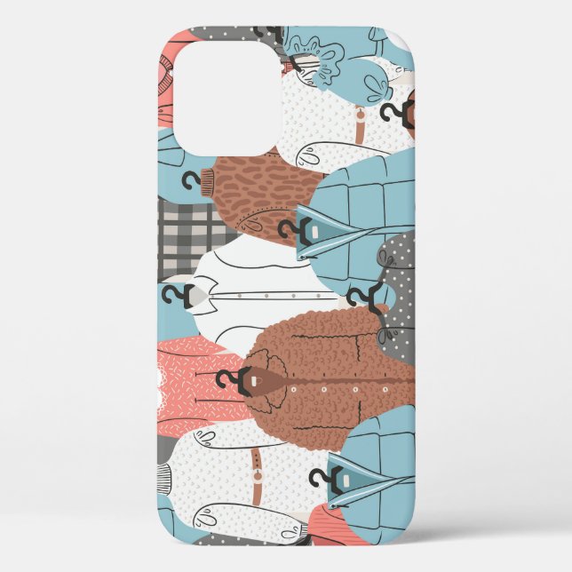 Fashion Hangers: Women's Wardrobe Pattern. Case-Mate iPhone Case (Back)