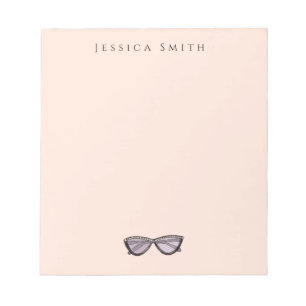 Fashion Illustration with sunglass Notepad