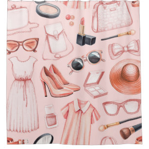 Fashion illustrations. Seamless pattern