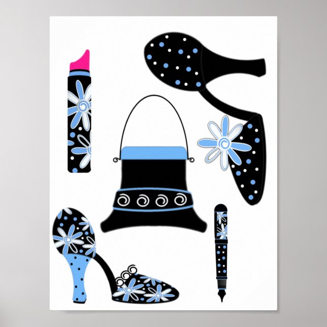 Fashion in Blue Poster (Front)