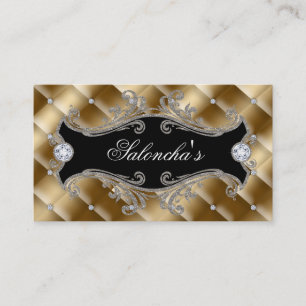 Fashion Jewellery Makeup Artist Elegant Tufted Business Card
