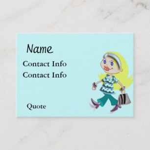 FASHION LADY BUSINESS CARDS