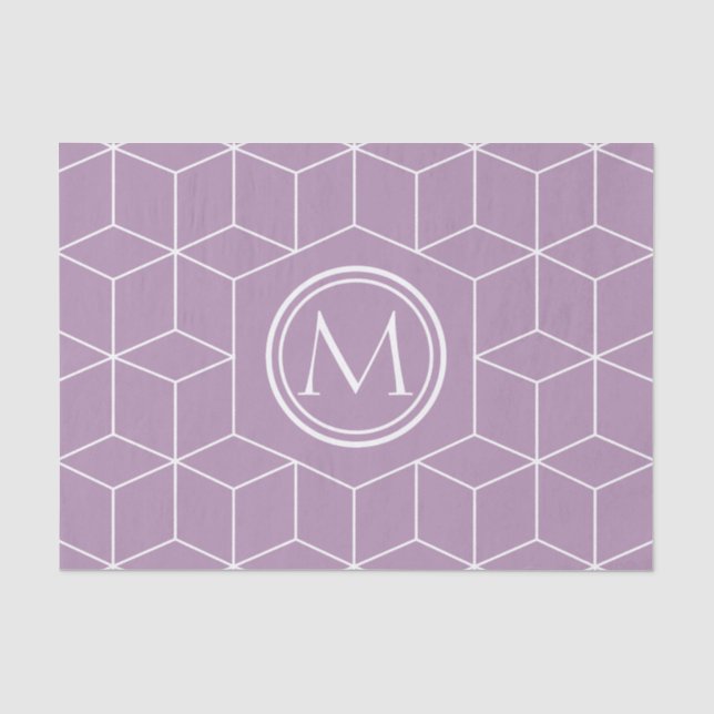 Fashion Lavender Herb Cubes and Monogram Tissue Paper (Front)