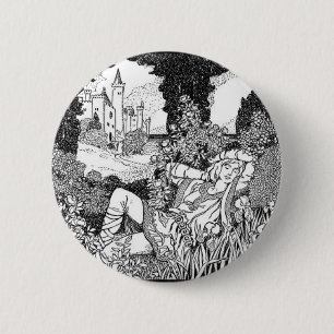 Fashion Middle Ages 2 Inch Round Button