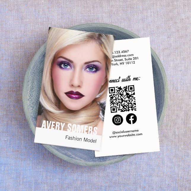Fashion Model Photo Profile Card (Creator Uploaded)