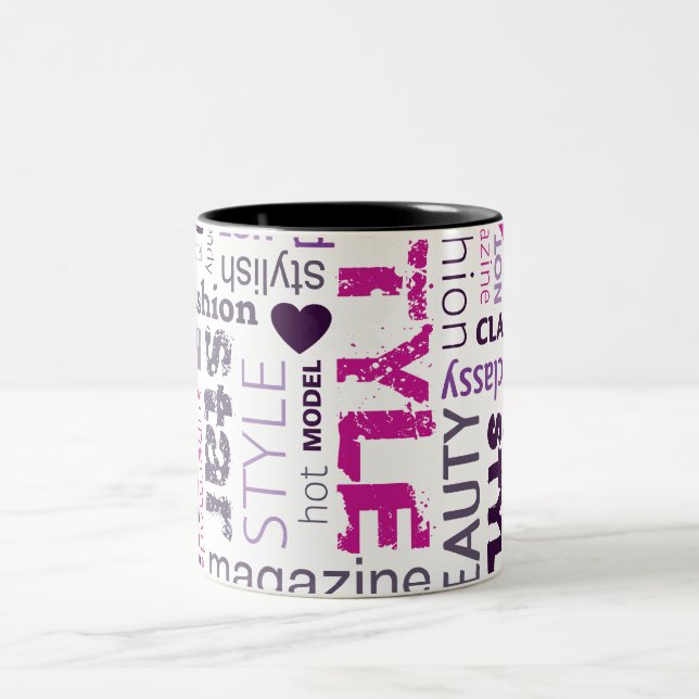 Fashion Model Style Beauty Star Coffee Mug Cup (Center)