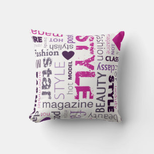 Fashion Model Style Beauty Star Couch Throw Pillow
