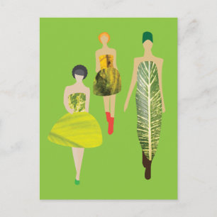 Fashion Models Postcard