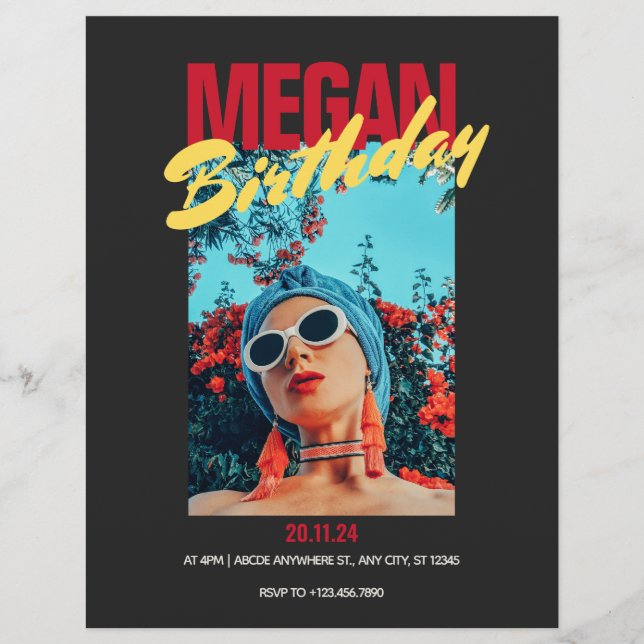 Fashion Modern Minimalist photo Flyer (Front)