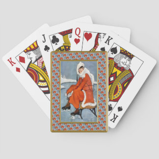 Fashion on the ski slopes playing cards