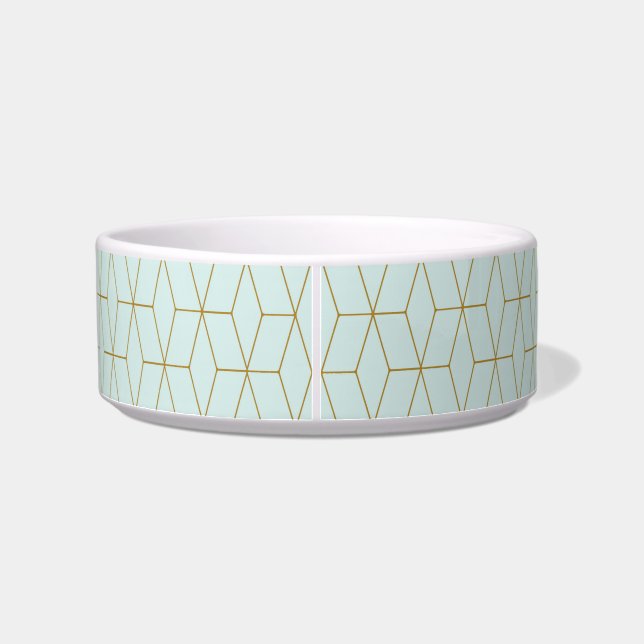 Fashion Pattern Ceramic Dog Bowl (Back)