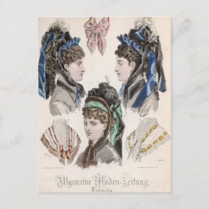 Fashion plate postcard