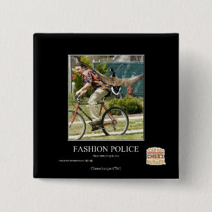 Fashion Police 2 Inch Square Button