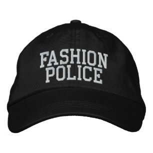 Fashion Police Embroidered Hat