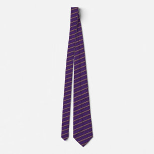 Fashion Purple Striped Official - Customizable Tie
