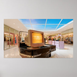 Fashion Retail Poem From Computer Monitor Poster